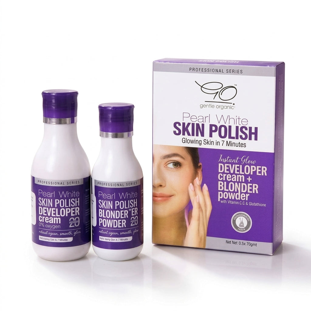 Pearl White Skin Polisher 120ml+60g Gentle Organics