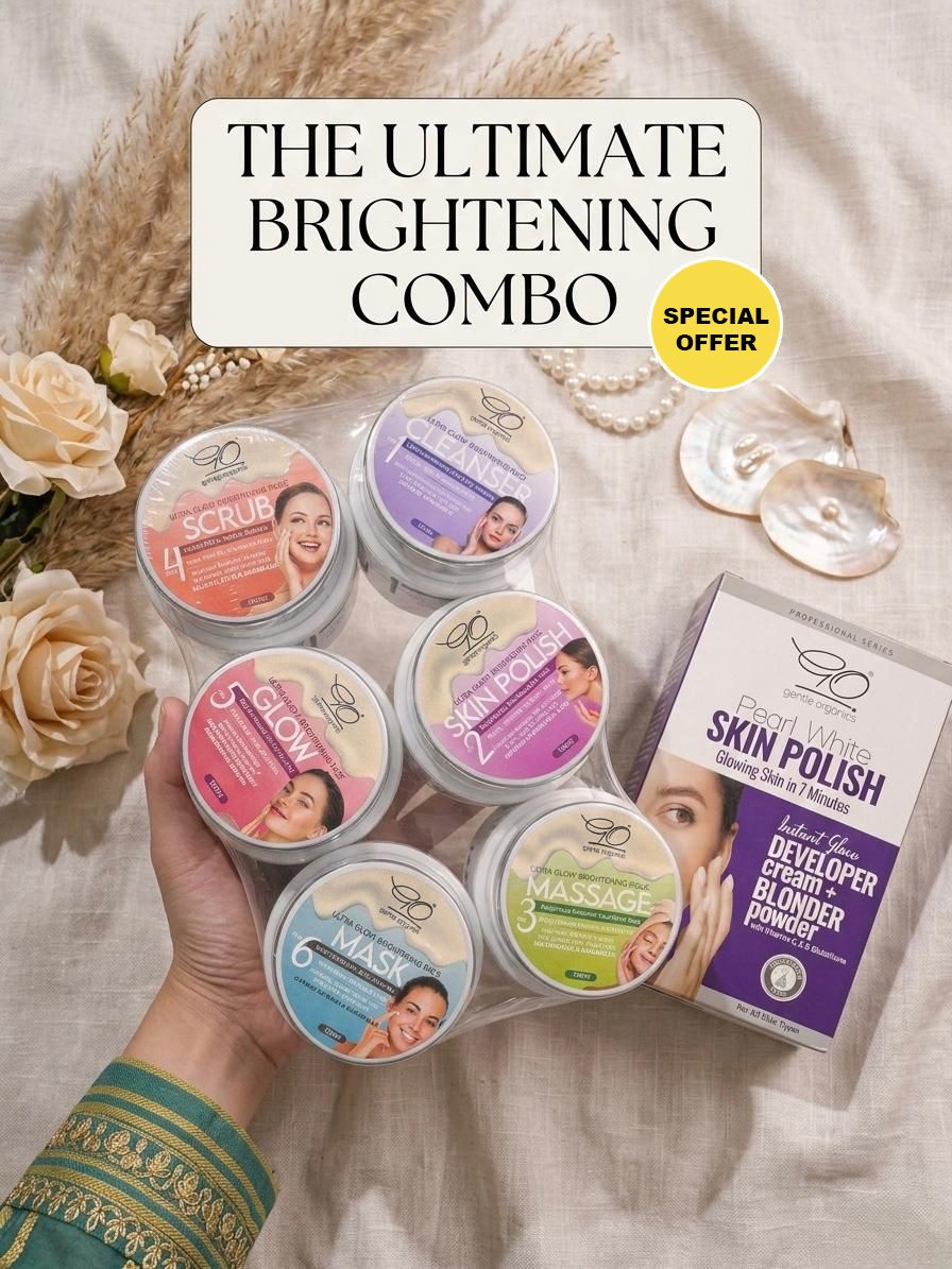 Pearl White Polisher + Ultra Glow Facial Kit Bundle