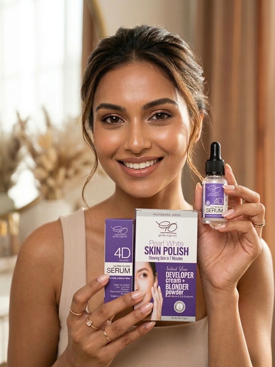 Pearl White Skin Whitening Polisher + 4D Ultra Glow Serum Bundle Offer