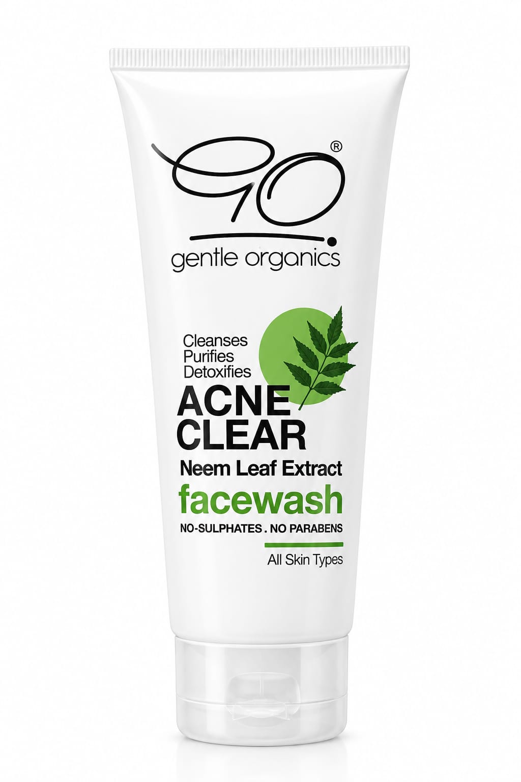 Acne Clear Facewash with Neem Extract – 100ml Gentle Organics