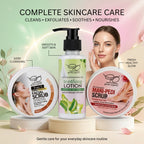 3-in-1 Facial, Mani-Pedi Scrub & Soothing Lotion Bundle Gentle Organics