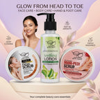 3-in-1 Facial, Mani-Pedi Scrub & Soothing Lotion Bundle Gentle Organics