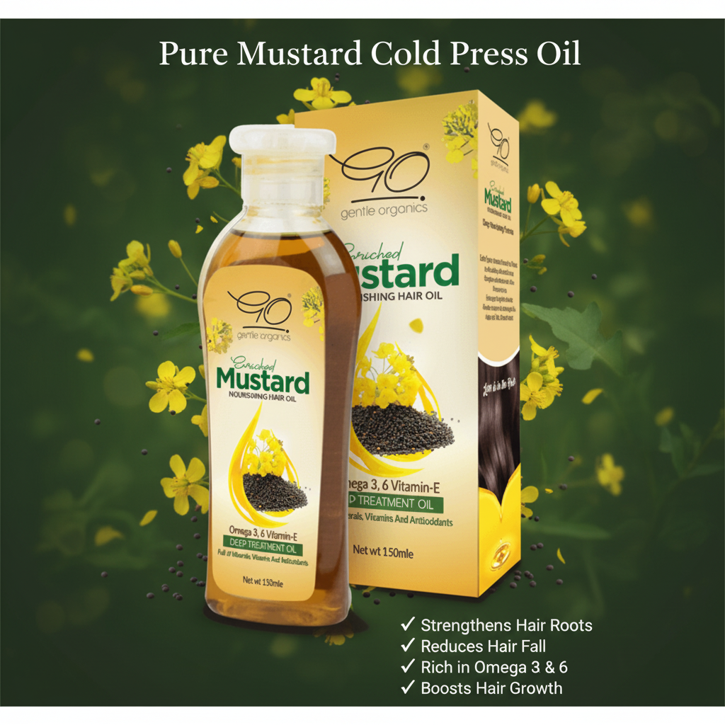 Pure Mustard Hair Oil (Cold Press)