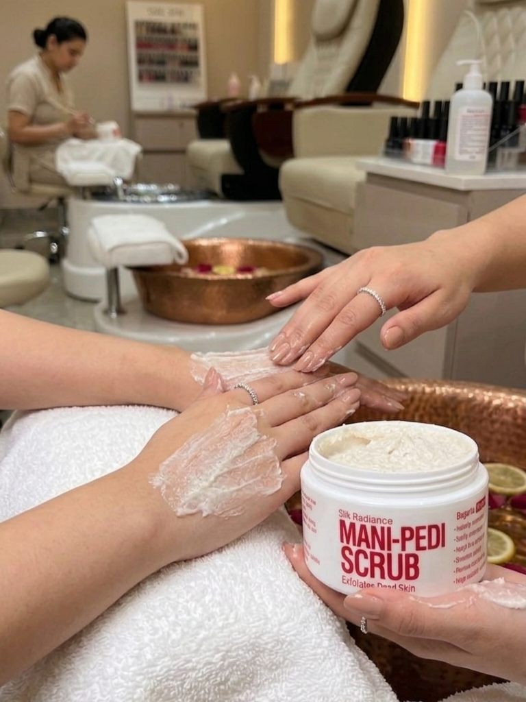 Silk Radiance Mani-Pedi Scrub - Professional Salon Pack (300g)