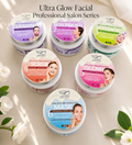Ultra Glow Facial Kit – 6 Steps Professional / Salon Pack (300g Jar x 6)